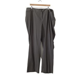 NWT Lane Bryant Womens Classic Trouser Plus Size 28 Tall Olive Green